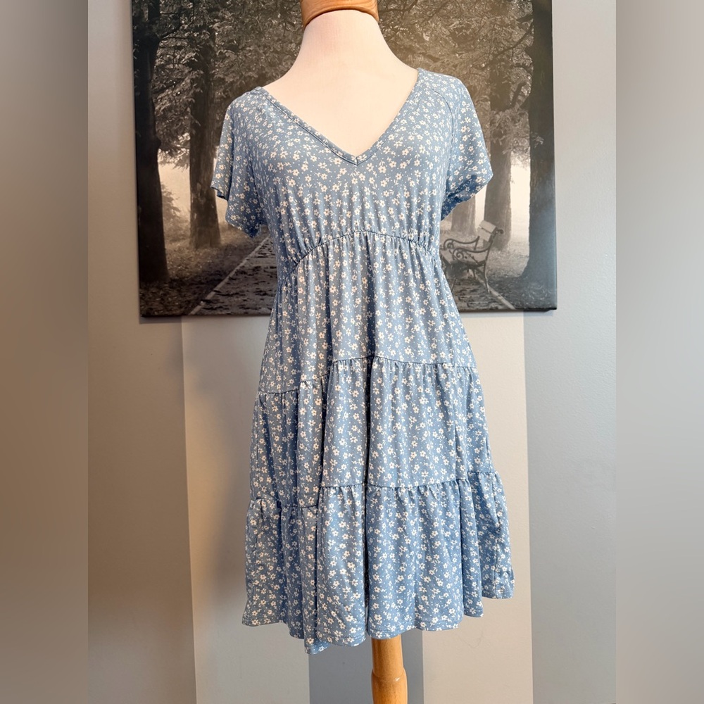 Urban Outfitters Blue Floral Mini Dress